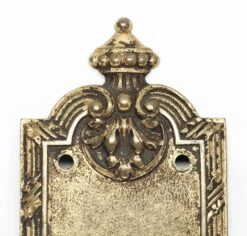 Yale Victorian 12 In. Brass Push Plate With Thumb Latch 9 Yale Victorian 12 In. Brass Push Plate With Thumb Latch -OGT Sale Store push plates n241124