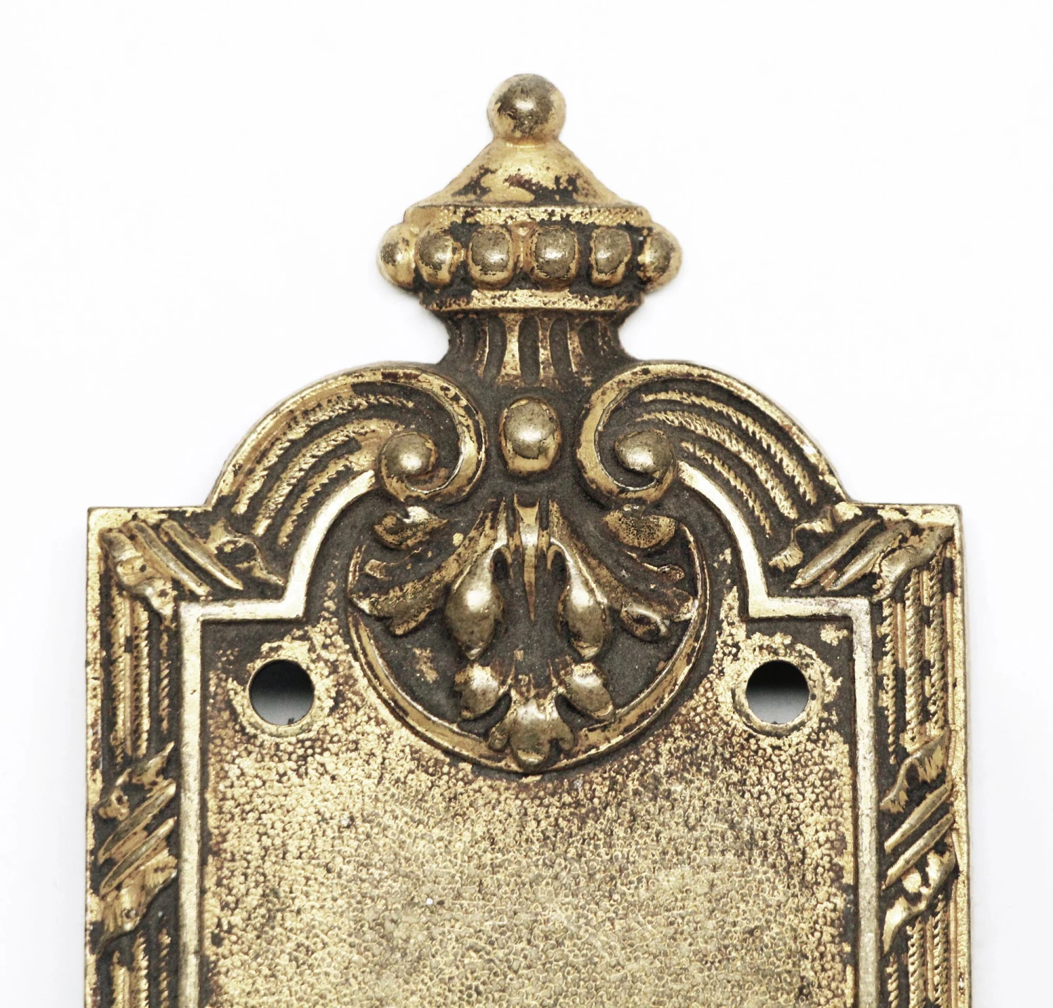 Yale Victorian 12 In. Brass Push Plate With Thumb Latch 4 Yale Victorian 12 In. Brass Push Plate With Thumb Latch - Image 2