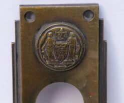 Art Deco Philadelphia Civic Center Corbin Bronze Push Plate 9 Art Deco Philadelphia Civic Center Corbin Bronze Push Plate -OGT Sale Store push plates n260007