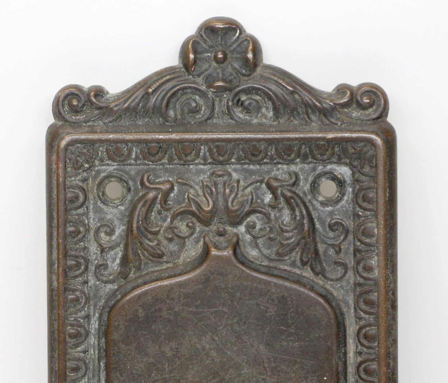 Victorian 11.25 In. Brass Door Push Plate 4 Victorian 11.25 In. Brass Door Push Plate - Image 2