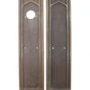 Pair Of 18 In. Bronze Corbin Gothic Door Push Plates