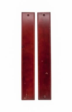 Pair Of 18 In. Wooden Door Push Plates