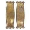 Pair Of Art Deco 9.25 In. Brass Finish Steel Door Push Plates 2 Pair Of Art Deco 9.25 In. Brass Finish Steel Door Push Plates -OGT Sale Store push plates pair of art deco 925 in brass finish steel door push plates q286599