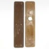 Pair Of Vintage 14.5 In. Commercial Brass Door Push Plates 1 Pair Of Vintage 14.5 In. Commercial Brass Door Push Plates -OGT Sale Store push plates pair of vintage 145 in commercial brass door push plates q286655