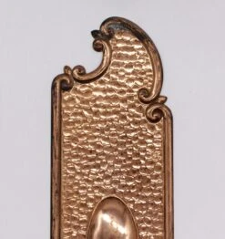 Vintage 12 In. Art Nouveau Copper Plated Brass Door Push Plate 8 Vintage 12 In. Art Nouveau Copper Plated Brass Door Push Plate -OGT Sale Store push plates q280517