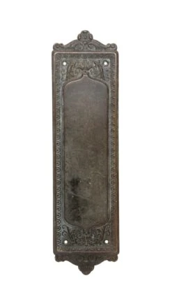 Victorian 11.25 In. Brass Door Push Plate