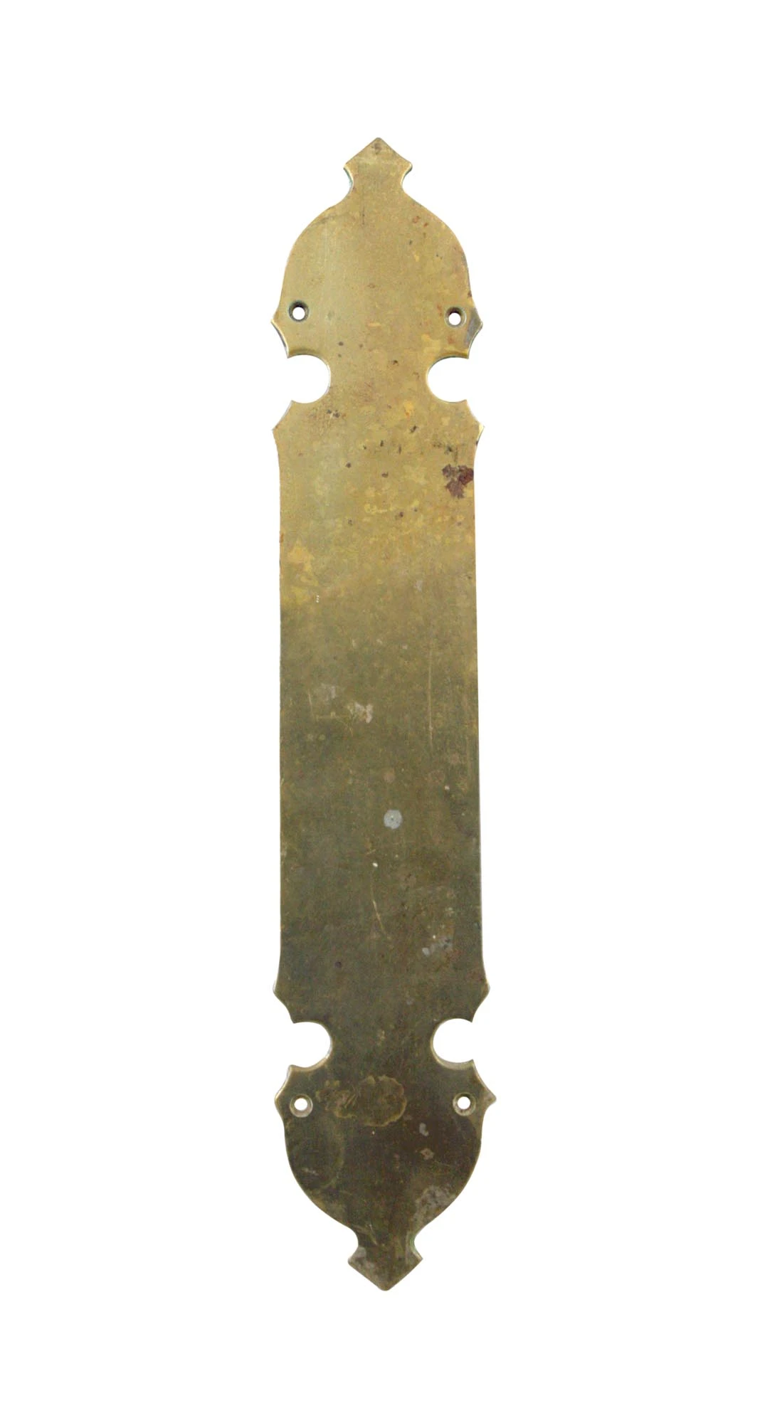 Victorian Polished 14.75 In. Brass Door Push Plate 3 Victorian Polished 14.75 In. Brass Door Push Plate