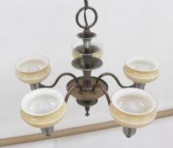 Art Deco 5 Light Chandelier With Jetson Flair 17 Art Deco 5 Light Chandelier With Jetson Flair -OGT Sale Store q271108 06