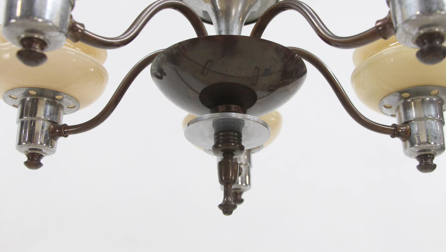 Art Deco 5 Light Chandelier With Jetson Flair 11 Art Deco 5 Light Chandelier With Jetson Flair - Image 9