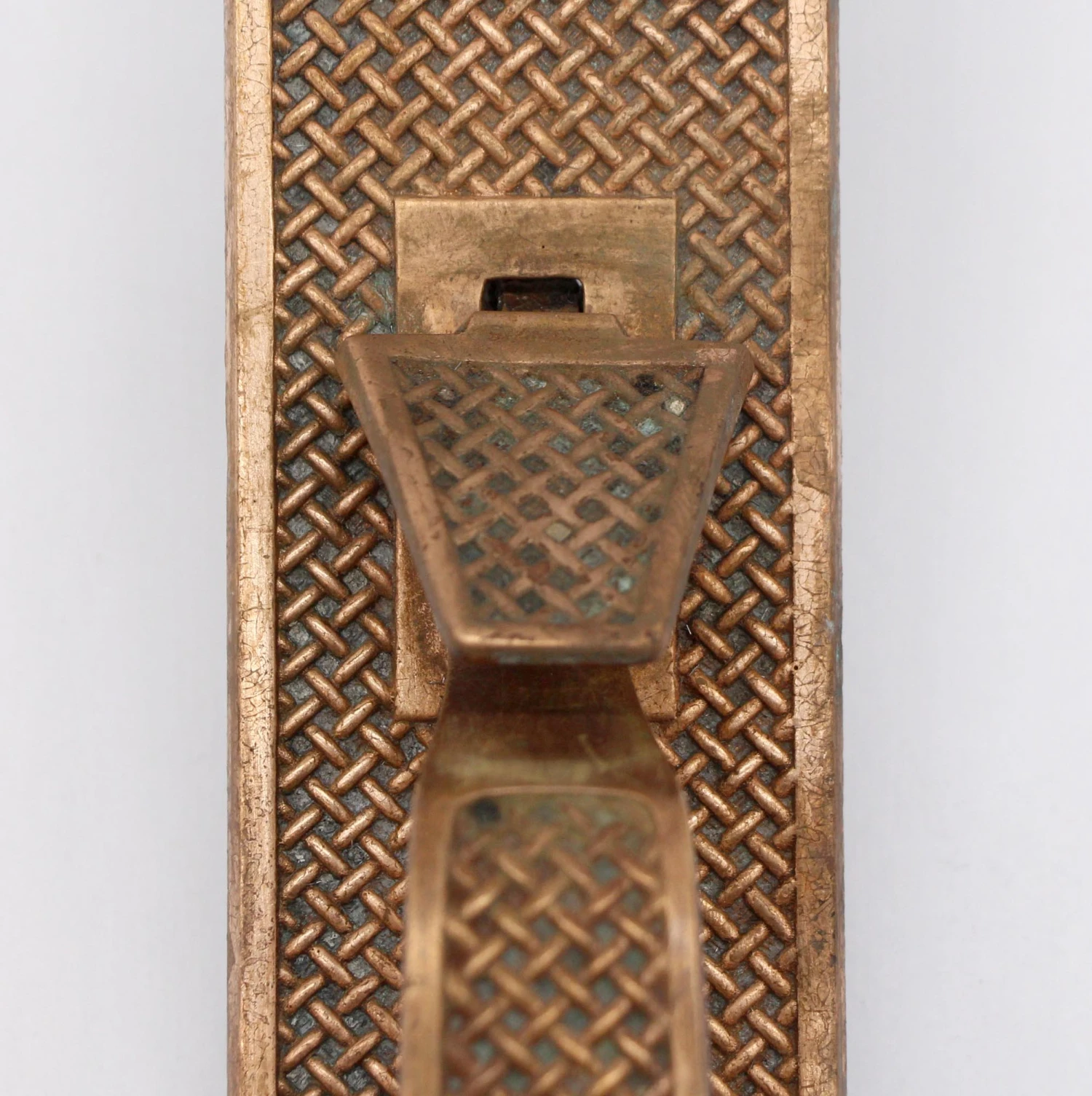 Antique 12.25 In. Bronze Russell & Erwin Lock & Door Pull Set 8 Antique 12.25 In. Bronze Russell & Erwin Lock & Door Pull Set - Image 6