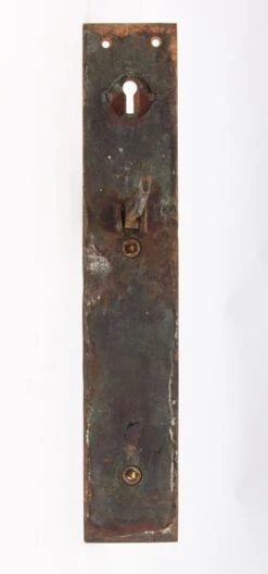 Antique 12.25 In. Bronze Russell & Erwin Lock & Door Pull Set 23 Antique 12.25 In. Bronze Russell & Erwin Lock & Door Pull Set -OGT Sale Store q271353 08