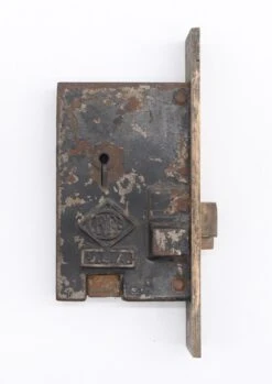 Antique 12.25 In. Bronze Russell & Erwin Lock & Door Pull Set 27 Antique 12.25 In. Bronze Russell & Erwin Lock & Door Pull Set -OGT Sale Store q271353 12