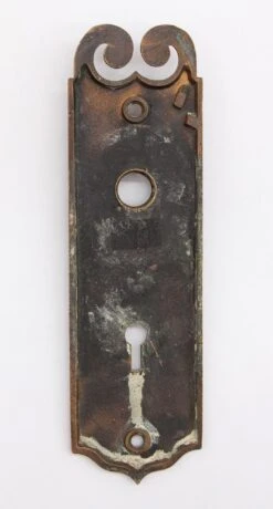 Vintage Traditional Swirl 7.125 In. Keyhole Brass Door Back Plate -OGT Sale Store q271362 04