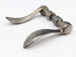 Pair Of Nickel Plated Modern Brass Lever Door Knobs 11 Pair Of Nickel Plated Modern Brass Lever Door Knobs -OGT Sale Store q271613 05