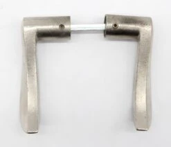 Pair Of Nickel Plated Brass Modern Lever Door Knobs 10 Pair Of Nickel Plated Brass Modern Lever Door Knobs -OGT Sale Store q271614 04