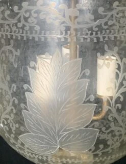 Antique Victorian 9.25 In. Etched Glass Bell Jar Pendant Light 18 Antique Victorian 9.25 In. Etched Glass Bell Jar Pendant Light -OGT Sale Store q271624 08