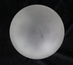 Original Frosted Glass Silvered Brass Pole Pendant Light 17 Original Frosted Glass Silvered Brass Pole Pendant Light -OGT Sale Store q271873 08