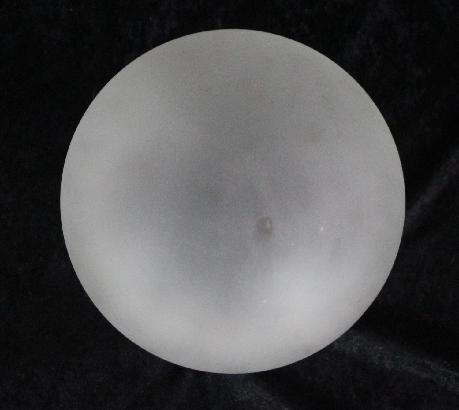 Original Frosted Glass Silvered Brass Pole Pendant Light 10 Original Frosted Glass Silvered Brass Pole Pendant Light - Image 8