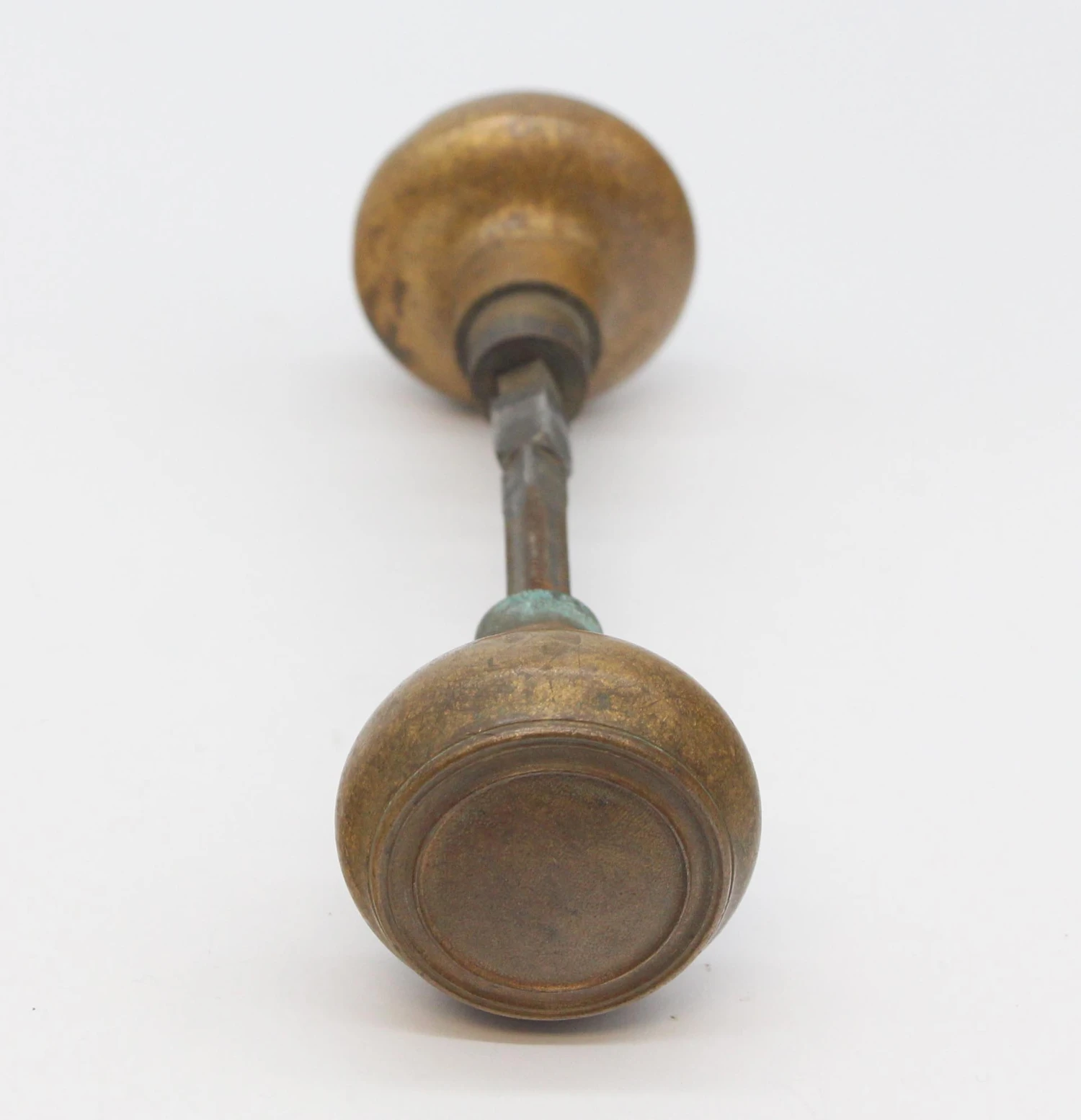 Pair Of Antique Brass Concentric Door Knobs 6 Pair Of Antique Brass Concentric Door Knobs - Image 4