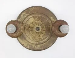 Antique Distressed Brass 2 Exposed Bulb Pan Flush Mount 15 Antique Distressed Brass 2 Exposed Bulb Pan Flush Mount -OGT Sale Store q272692 04