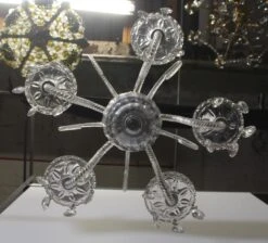 Antique 1940s Victorian Crystal 5 Arm Chandelier 24 Antique 1940s Victorian Crystal 5 Arm Chandelier -OGT Sale Store q272695 11