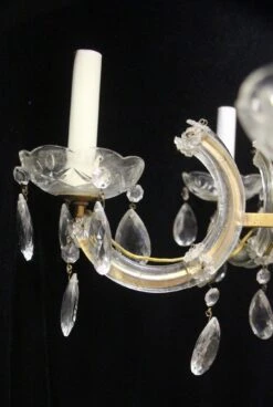Antique Petite Marie Therese 5 Arm Crystal Chandelier 13 Antique Petite Marie Therese 5 Arm Crystal Chandelier -OGT Sale Store q272697 05