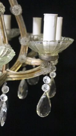 Antique Crystal 10 Arm Marie Therese Chandelier 23 Antique Crystal 10 Arm Marie Therese Chandelier -OGT Sale Store q272813 09