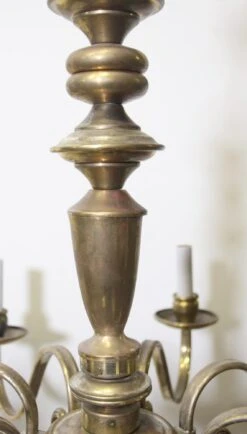 Antique 8 Arm Brass Colonial Style Chandelier 20 Antique 8 Arm Brass Colonial Style Chandelier -OGT Sale Store q272815 07
