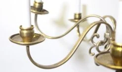 Antique 8 Arm Brass Colonial Style Chandelier 21 Antique 8 Arm Brass Colonial Style Chandelier -OGT Sale Store q272815 08