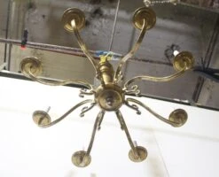 Antique 8 Arm Brass Colonial Style Chandelier 25 Antique 8 Arm Brass Colonial Style Chandelier -OGT Sale Store q272815 12