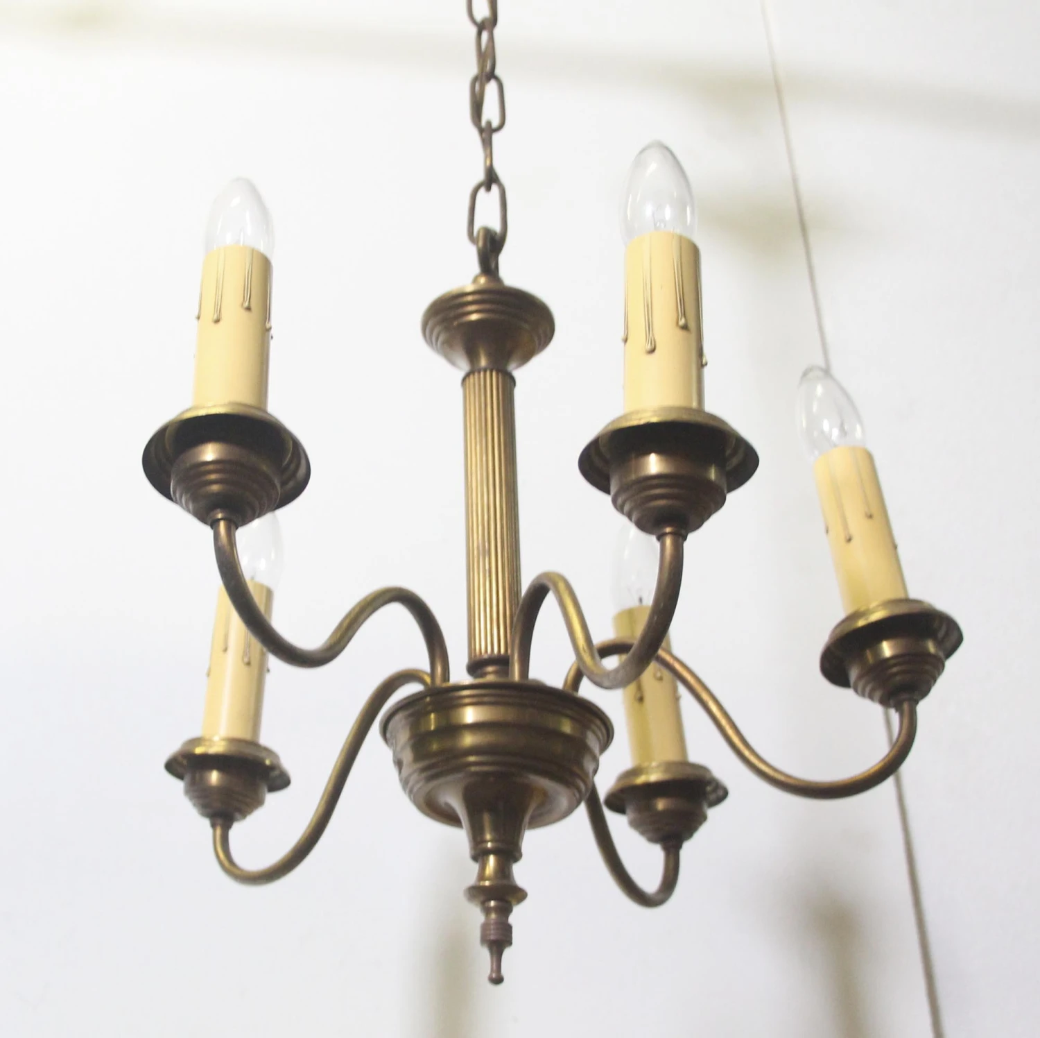 1940s Federal 5 Arm Petite Chandelier 7 1940s Federal 5 Arm Petite Chandelier - Image 5