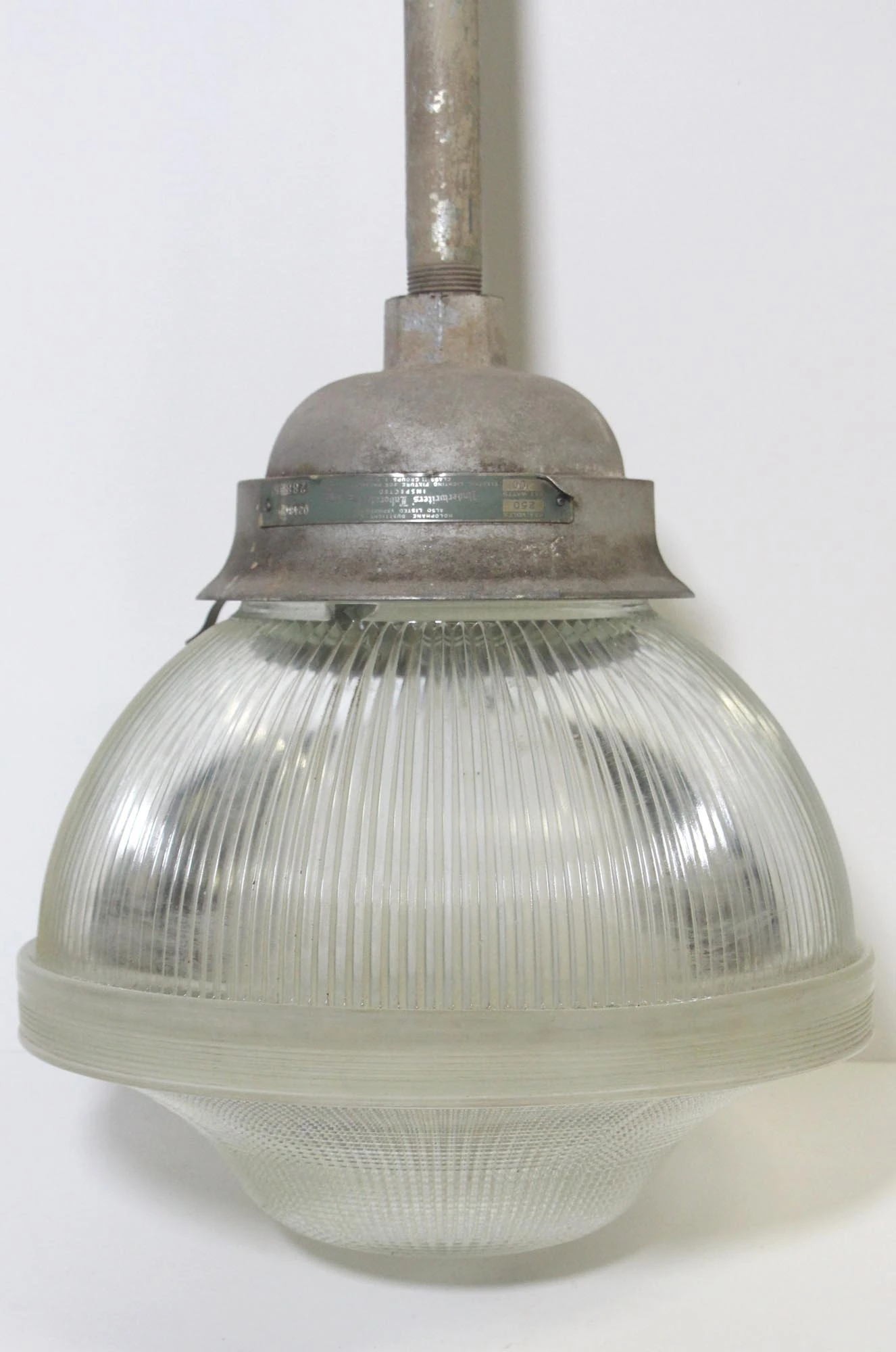 Crouse Hinds Industrial Pendant Light With Holophane Glass 6 Crouse Hinds Industrial Pendant Light With Holophane Glass - Image 4