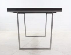 Handmade Dark Walnut Table With Brushed Steel Tube Base -OGT Sale Store q272831 08