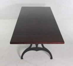 Handmade Red Mahogany Apitong Dining Table With Cast Iron Brooklyn Legs 19 Handmade Red Mahogany Apitong Dining Table With Cast Iron Brooklyn Legs -OGT Sale Store q272848 04