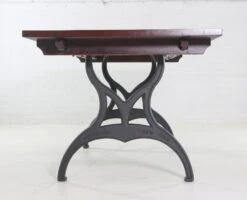 Handmade Red Mahogany Apitong Dining Table With Cast Iron Brooklyn Legs 25 Handmade Red Mahogany Apitong Dining Table With Cast Iron Brooklyn Legs -OGT Sale Store q272848 10