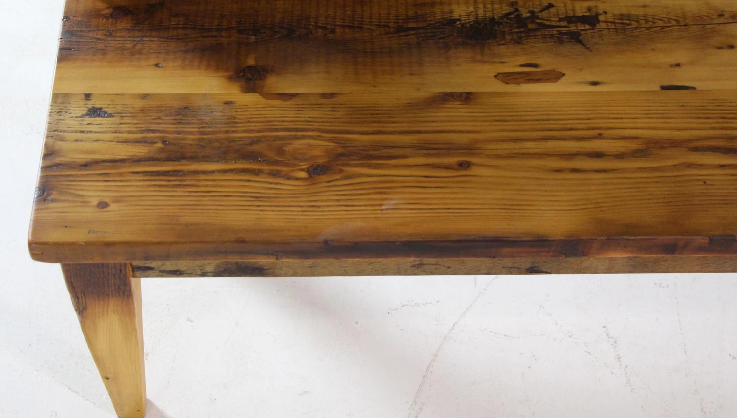 Handmade 7 Foot Pine Natural Stain Slatted Bench 7 Handmade 7 Foot Pine Natural Stain Slatted Bench - Image 5