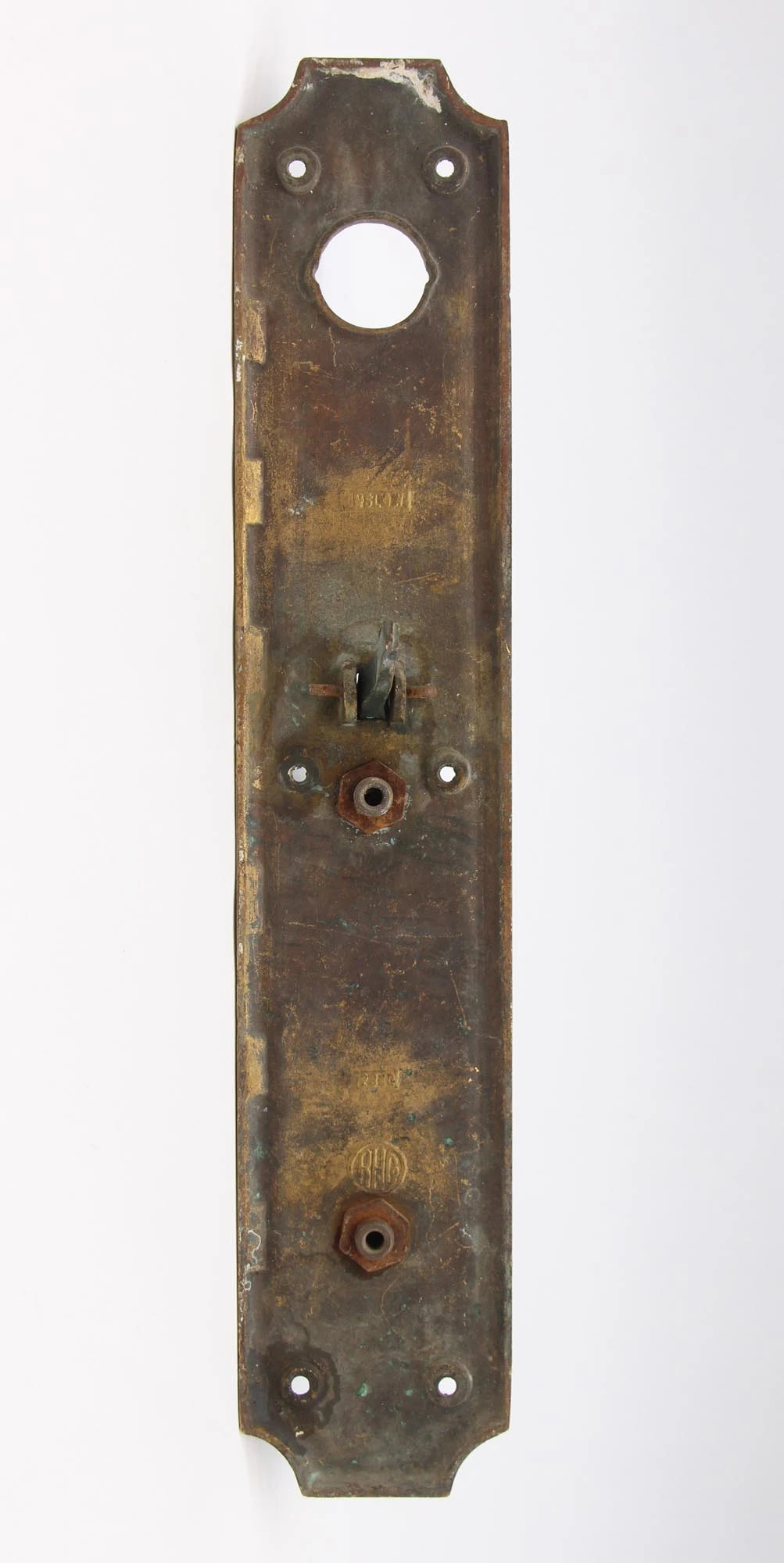 Antique Art Deco 16 In. Reading Bronze Door Pull 6 Antique Art Deco 16 In. Reading Bronze Door Pull - Image 4