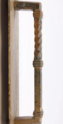 Antique Painted 15 In. Spanish Brass Door Pull -OGT Sale Store q272890 05