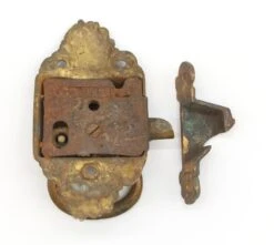 Antique Bronze Art Nouveau Left Ice Box Latch 15 Antique Bronze Art Nouveau Left Ice Box Latch -OGT Sale Store q272911 07