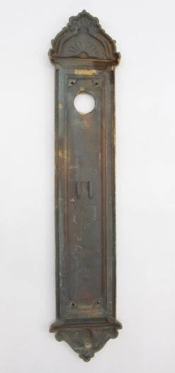 Antique Sargent 19.75 In. Bronze Cherub Door Push Plate -OGT Sale Store q272915 04