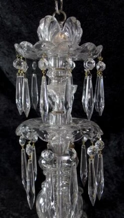 Antique Traditional 5 Arm Clear Crystal Chandelier 15 Antique Traditional 5 Arm Clear Crystal Chandelier -OGT Sale Store q272966 05