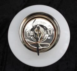 Antique Schoolhouse Milk Glass 10 In. Globe With Nickel Flush Mount 19 Antique Schoolhouse Milk Glass 10 In. Globe With Nickel Flush Mount -OGT Sale Store q273498 09