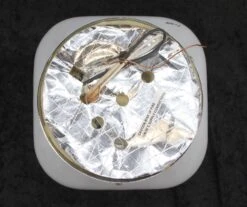 1940s Square Glass 8.5 In. Art Deco Flush Mount Light 17 1940s Square Glass 8.5 In. Art Deco Flush Mount Light -OGT Sale Store q273506 08