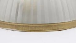 1960s Elegant Frosted Prism Glass Dome Flush Mount Light 17 1960s Elegant Frosted Prism Glass Dome Flush Mount Light -OGT Sale Store q273562 07