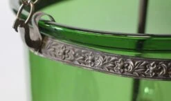 Antique R. Ditmar Wien Austrian 11.75 In. Green Crystal Glass Bell Jar Pendant Light 17 Antique R. Ditmar Wien Austrian 11.75 In. Green Crystal Glass Bell Jar Pendant Light -OGT Sale Store q273585 06