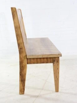 Handmade Pine Natural Stain 7 Ft. Slatted Bench 19 Handmade Pine Natural Stain 7 Ft. Slatted Bench -OGT Sale Store q273599 08