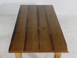 Handmade Natural Pine 6 Ft. Tapered Legs Farm Table 17 Handmade Natural Pine 6 Ft. Tapered Legs Farm Table -OGT Sale Store q273608 05