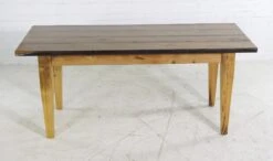 Handmade Natural Pine 6 Ft. Tapered Legs Farm Table 21 Handmade Natural Pine 6 Ft. Tapered Legs Farm Table -OGT Sale Store q273608 09