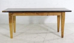 Handmade Natural Pine 6 Ft. Tapered Legs Farm Table 22 Handmade Natural Pine 6 Ft. Tapered Legs Farm Table -OGT Sale Store q273608 10
