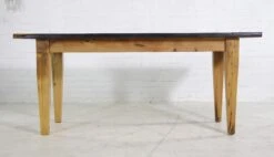 Handmade Natural Pine 6 Ft. Tapered Legs Farm Table 23 Handmade Natural Pine 6 Ft. Tapered Legs Farm Table -OGT Sale Store q273608 11